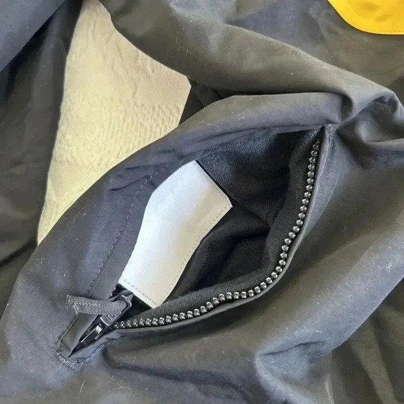 US Army Jacket Mens Large Black Yellow Windbreaker Track Coat Running Adult L - Picture 10 of 10